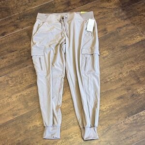 All in Motion Tan Cargo Jogger Pants sz med